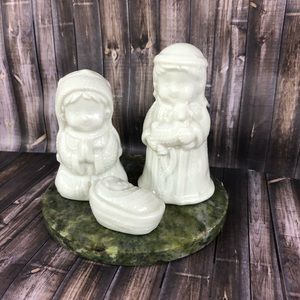 Connemara Irish Marble Ceramic Nativity Scene